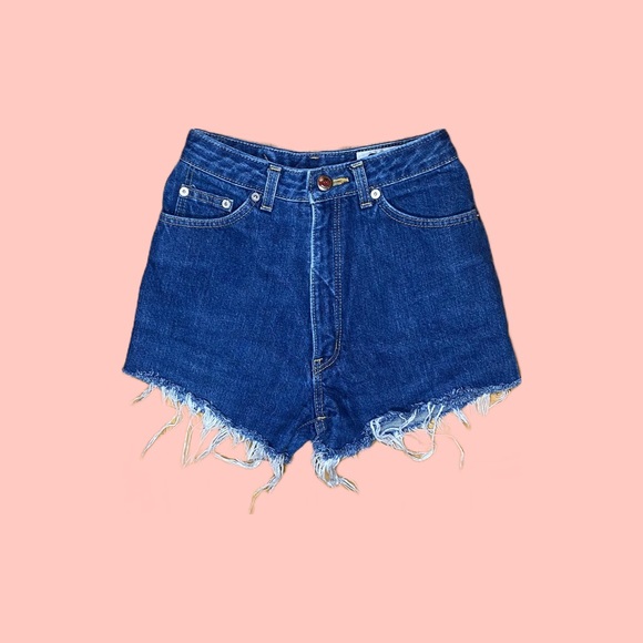 Very Rare 80s Vintage Gals from Wrangler Jean Shorts Cutoff Wrangler japan - Picture 5 of 8